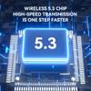 Беспроводные наушники Bluetooth 5.0 с микрофоном, гарнитура со стереозвуком, спортивные игровые наушники с кожаным чехлом