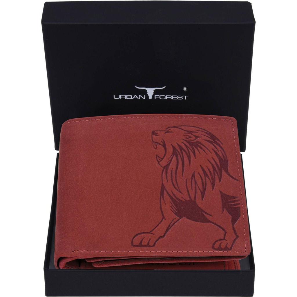 Мужской повседневный, формальный, модный кошелек из натуральной кожи с RFID-меткой - стандартный размер (6 слотов для карт)