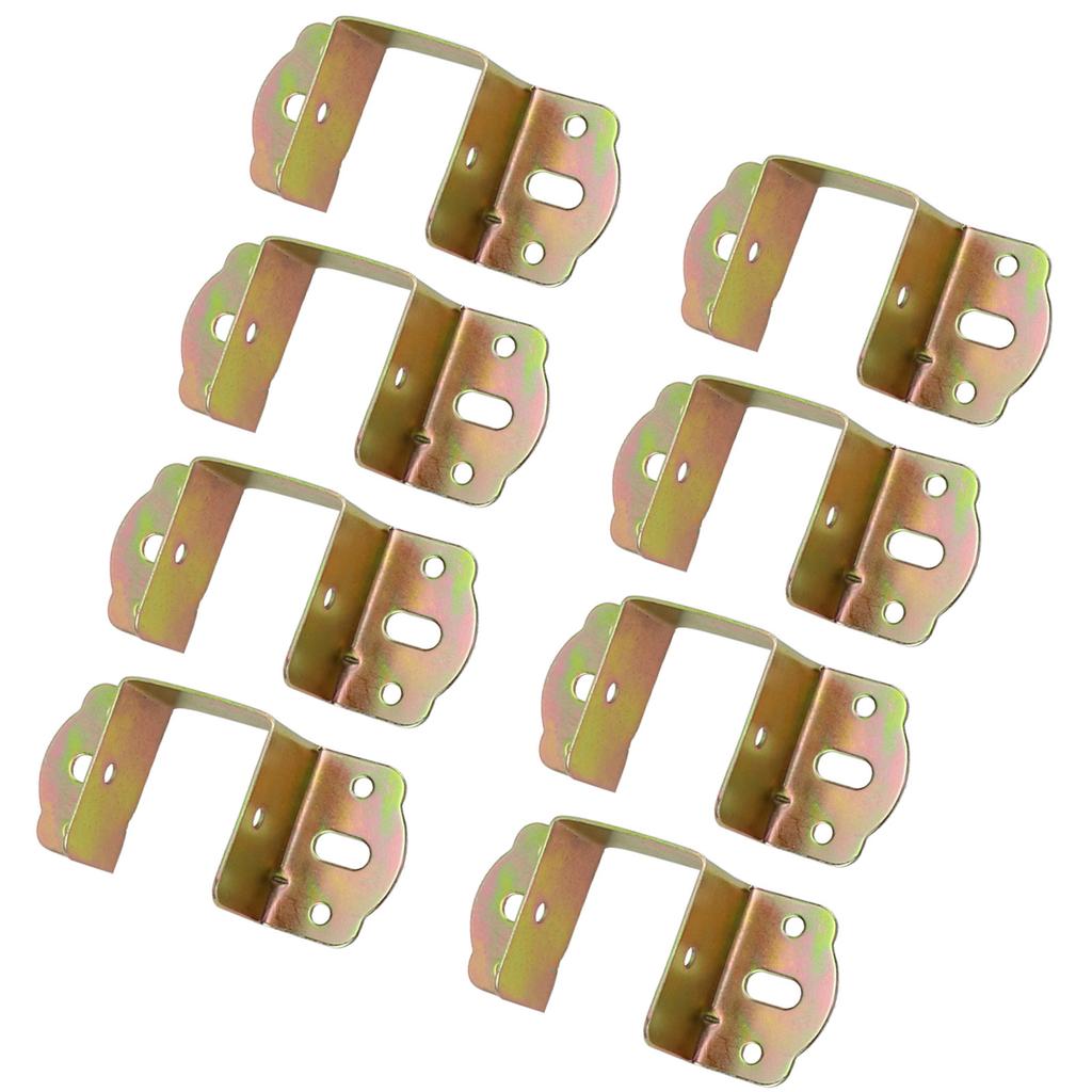 8pcs Bed Frame Stabilizer Brackets Bed Hinges Bed Frame Holders Simple Installs for Secure & Stable Sleep Environment