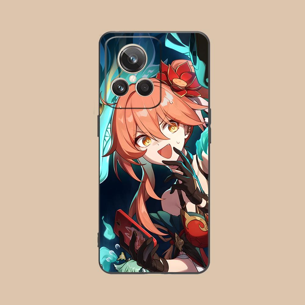 HSR Guinaifen Матовый ТПУ Чехол для Мобильного Телефона для Realme GT 8 Neo Pro C75 73 71 C67 65 C55 53 C35 31 C20 15 Цветная Крышка