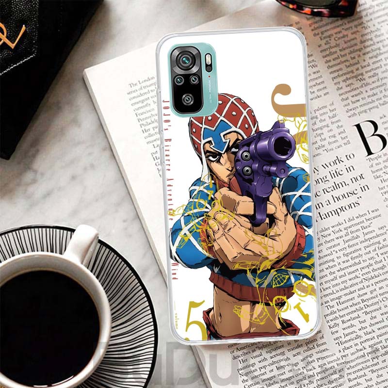 Чехол-обложка JoJo Adventure Guido Mista для телефона Xiaomi Redmi Note 14 13 12S 12 11 Pro Plus 11S 10S 10 11E 11T + 9S 9 с принтом Coque