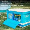 ALOCS Складной ящик для хранения, переносной прозрачный материал, многофункциональный ящик для хранения большой емкости 50 л (для кемпинга, самостоятельных туров на открытом воздухе)