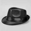 Top Hat Men'S Middle-Aged And Elderly Hat Men'S Winter British Jazz Hat Autumn And Winter Gentleman'S Hat Casual Elderly Dad Leather Hat
