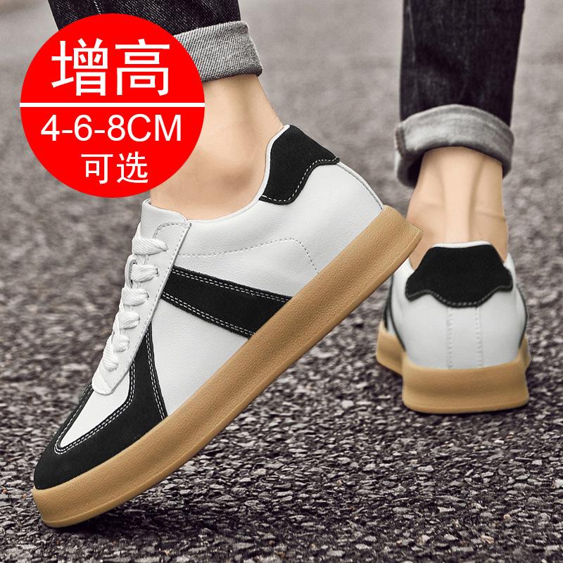 Autumn invisible inner heightening men's shoes 8 German training shoes men's retro casual shoes fashion sports shoes heightening shoes 6 board shoes