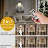 3pcs Battery Picture Lights for Wall ,Painting Light Rechargeable with Remote&Motion Sensor 2in1,Wireless Display Art Light Dimmable