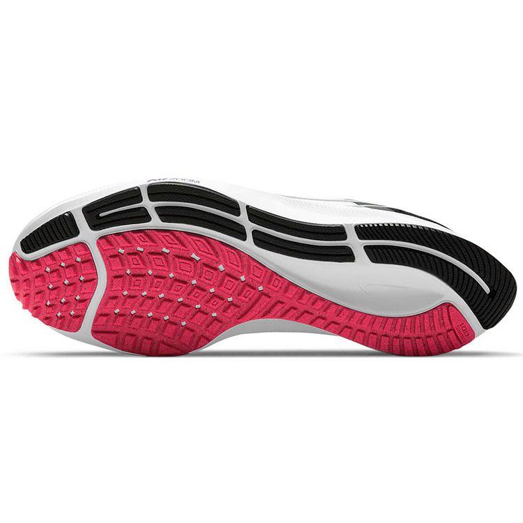 Nike Air Zoom Pegasus 38 White Metallic Silver Women Sneakers Black Flash-Crimson CW7358-101