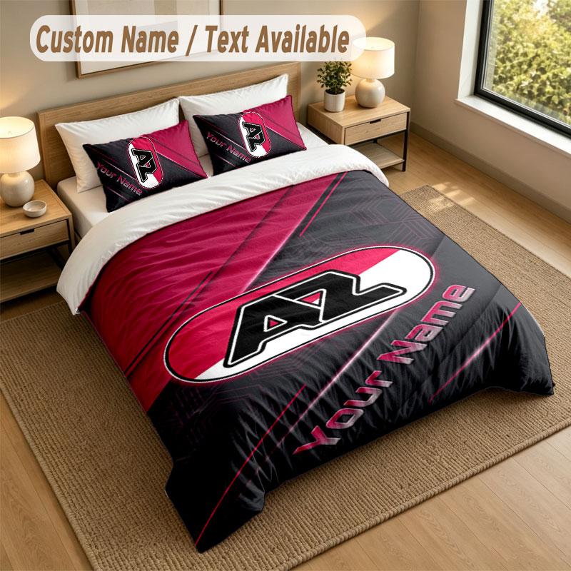 Bedding Set 1 Duvet Cover 2 Pillowcases AZ Alkmaar Print Soft Bed Linen Bedroom Decor