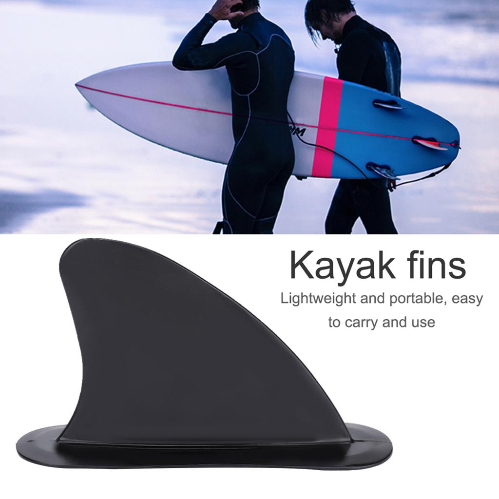 Sturdy Black PVC Skeg Tracking Fin Surfboard Fins for Kayaks Canoes Rowing Boats