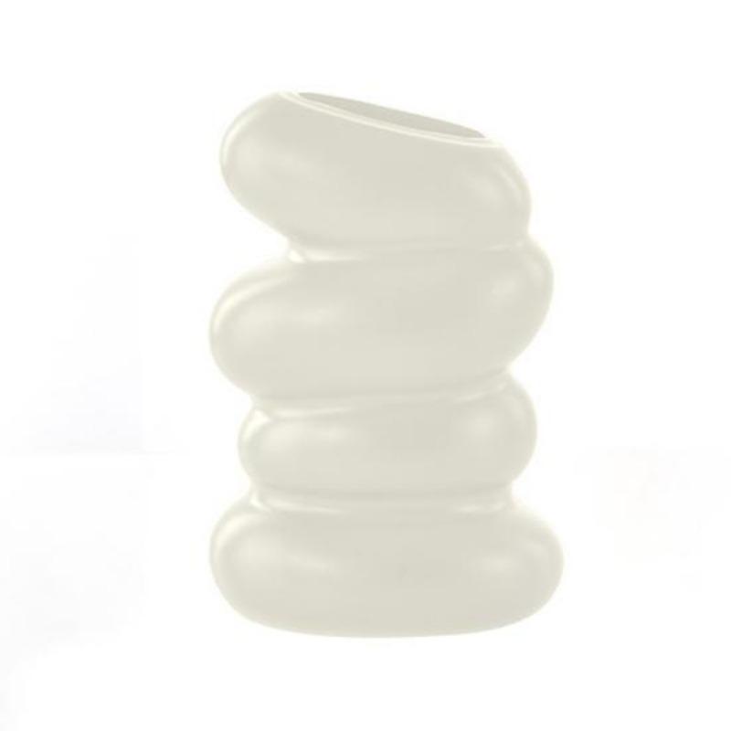 Flower Vase High Durability Smooth Edge Shatterproof Modern Table Spiral-Shaped Flower Vase Centerpieces Decoration