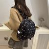 Casual Cute Flower Printed Backpack Ins Niche Japanese Going Out Student Schoolbag 2025 New Backpack Women