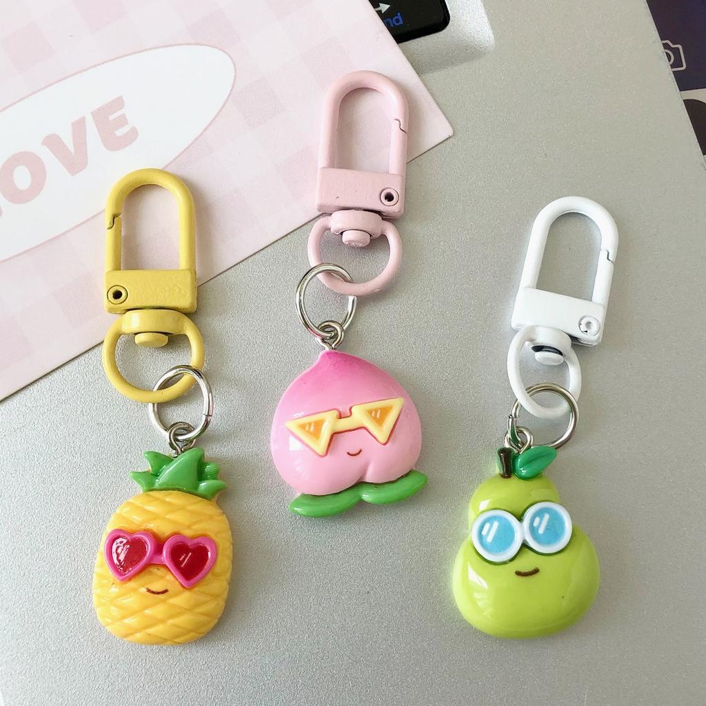 Изящная фруктовая подвеска, эффектная подвеска, подвеска для сумки, брелок, пластиковая/смоляная текстура для свиданий и светских мероприятий