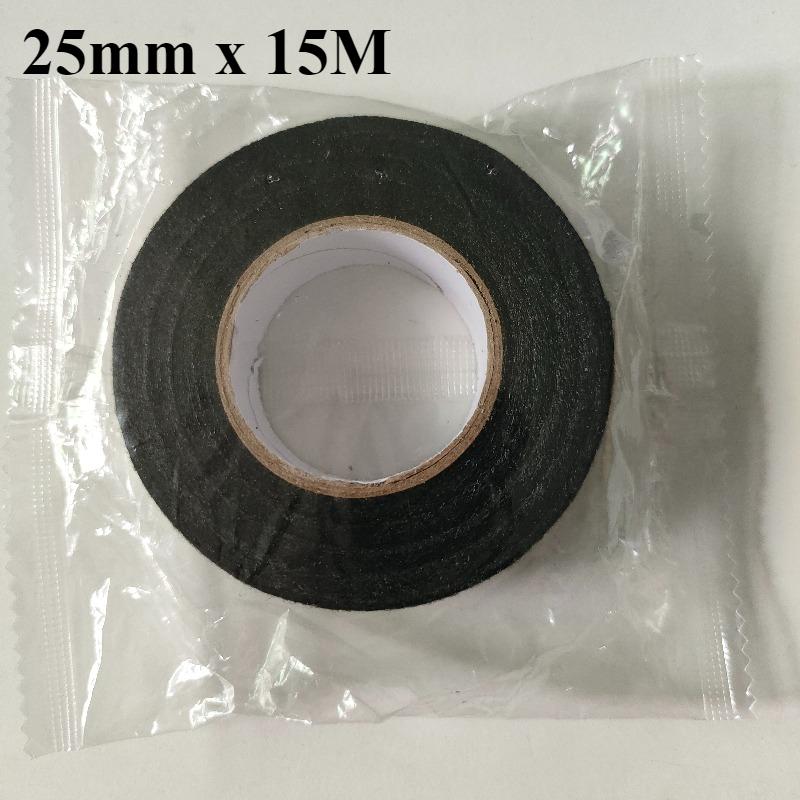 Черный цвет 1 рулон Ширина 9/19/25 мм Длина 15 м Изолента для жгутов проводов Сильная адгезия Тканевая лента Огнестойкая лента для станков Автомобиль