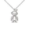 Moomin Little My Shaking Necklace Silver MOONIN Accessories Jewelry Popular Present Gift [U-Treasure] Women's