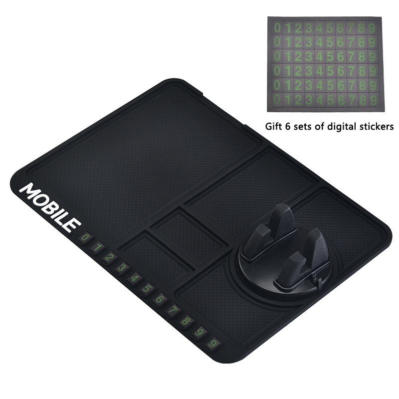 Многофункциональный автомобильный противоскользящий коврик, автомобильный держатель для телефона, GPS-навигация, подушка для хранения, аксессуары для салона автомобиля, приборная панель автомобиля