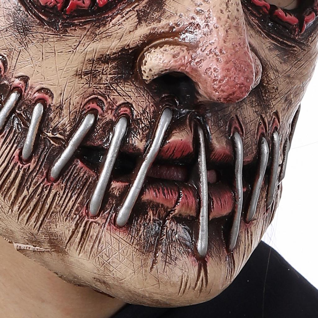 Halloween Terror Big Mouth Nails Mask Latex Evil Demon Cosplay Costumes Headgear Helmet Carnival Party Horror Blood Creepy Props