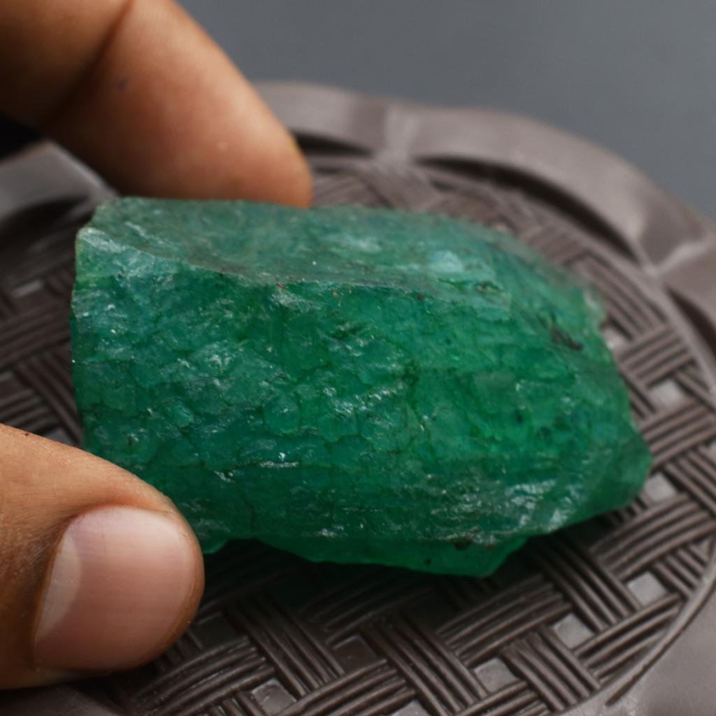 Natural Green Emerald 272.05ct Rough Certified Loose Gemstone
