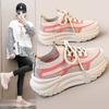 K6712 New Mesh Shoes Women's Mesh Board Shoes Cloth Shoes  Summer Trendy Platform Height Increasing Shoes Students Hollow Breathable