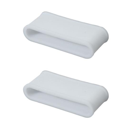 2 шт., эластичная ручка для бадминтона, ракетка для настольного тенниса, ручка, силиконовое противоскользящее кольцо, аксессуары для пиклбола