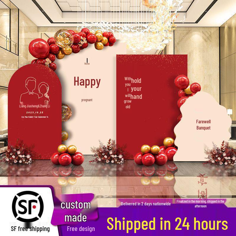 Outdoor Pavilion Wedding Backdrop Wall for Banquets and Photos