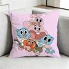 The Amazing World Of GumballL Square DoubleSided printed Pillow Case Bedroom Bedside Pillow Sofa Cushion Cover Gift