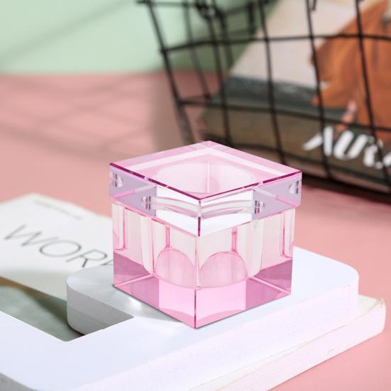 1 унция хрустальные стеклянные Dappen чаши с крышкой для нейл-арта акрил