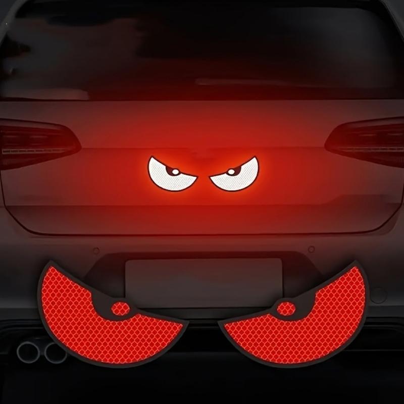 1 пара Декоративных Светоотражающих Наклеек на Автомобиль Мотоцикл Дьявольский Глаз Отражатель Наклейки Мотоцикл Скутер Декоративный Аксессуар