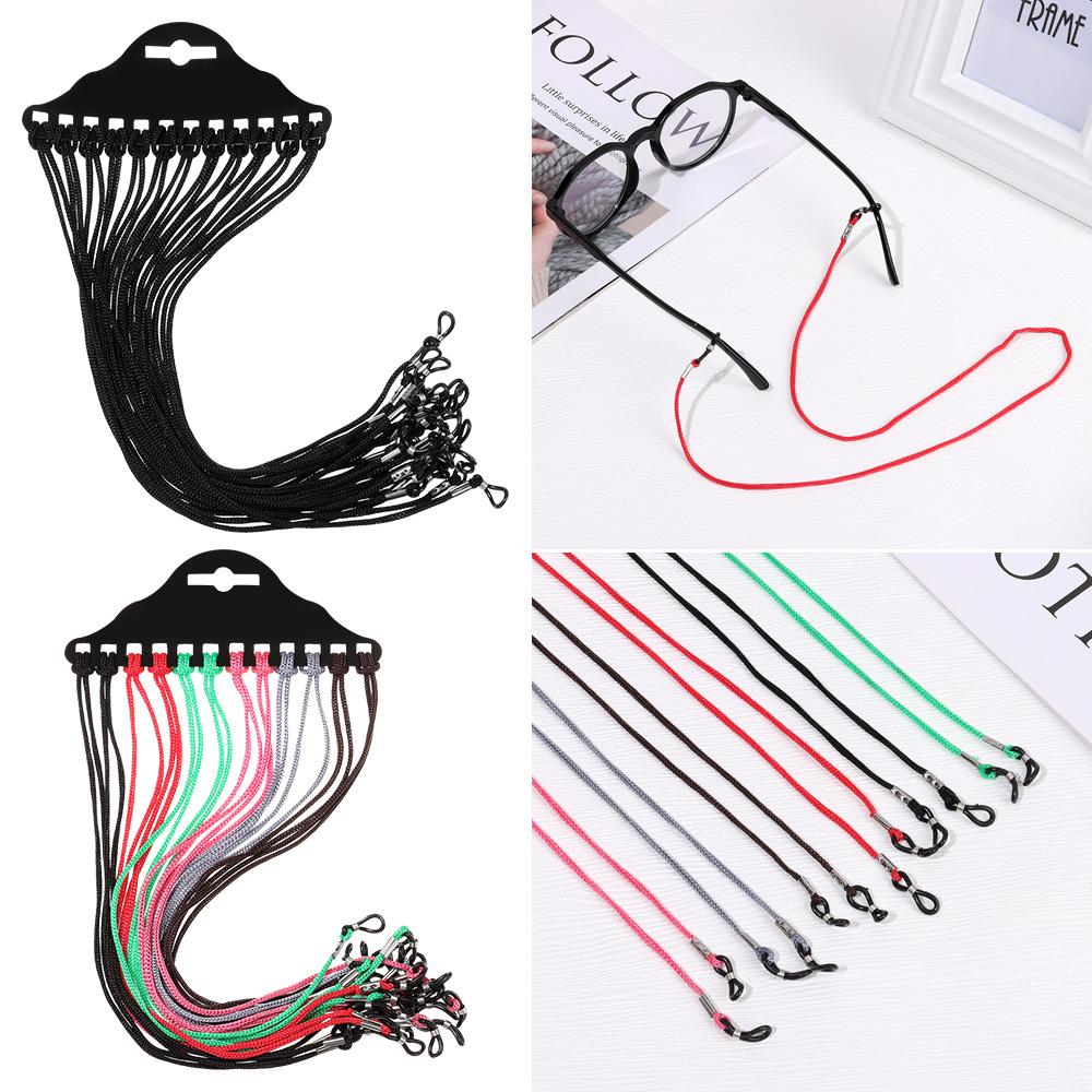 12 шт. Модный шнурок Нейлоновый шейный шнурок Держатель для очков Аксессуары для очков Ремешок для очков для чтения