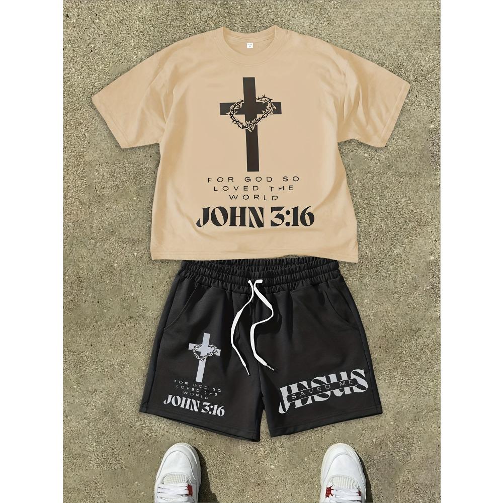 Summer New Men's Short-Sleeved Set - 3D Hip-Hop Style Print - Fashion Street Style - Comfortable Lightweight Soft