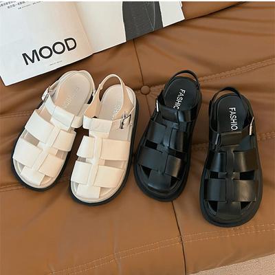 Дизайн бренда Женские сандалии Платформа Женская обувь Женские сандалии с ремешком и пряжкой 2025 Лето Дизайнерские женские сандалии Sandalias Mujer