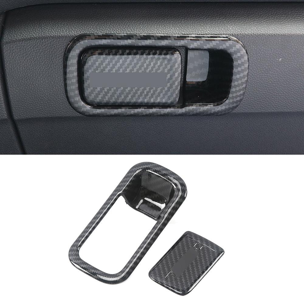 For Volkswagen VW T-ROC 2017- Car Glove Box Copilot Storage Switch Handle Sequins Stickers Trim
