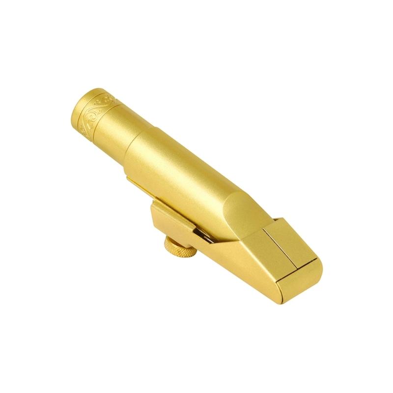 Brass Sax Mouthpieces 5C/6C/7C/8C/9C for Saxophone Professional & Beginner Metal Tenors Saxophone Mouthpiece with Caps
