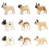 Simulation Dog Animal Model Realistic French Bulldog Figure Fairy Garden Decoration