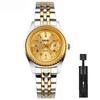Watch Gold Silver Stainless Steel Waterproof Business Classic Arm Watch Ladies Analog Quartz Brand Stylish Casual Simple Date Watch Luxury Gift Golden