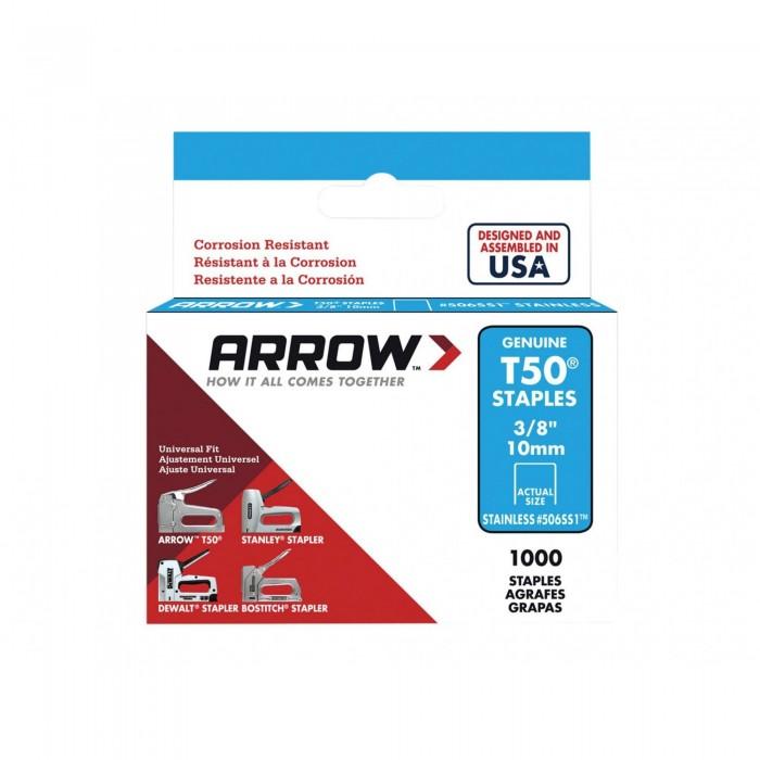 Arrow Степлерные скобы T50 из нержавеющей стали