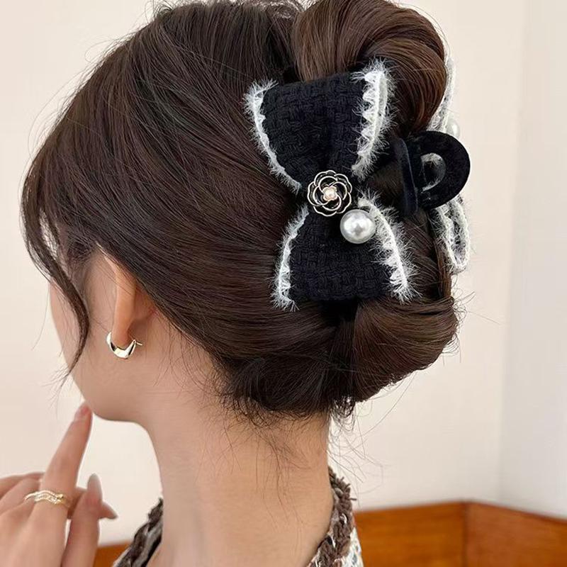 Винтажные элегантные тканевые заколки-банты для волос с изысканным цветком камелии для женщин и девочек, головные уборы, аксессуары для волос