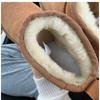 6109-1 Genuine Leather Wool Sheep Winter Thick Warm Boots 4cm Thick Bottom Multi Functional Low Cut Snow Boots