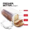 Bread Loaf Container Clear Airtight Bread Box With Lid Sandwich Bread Holder For Homemade Bread Tall Bread Saver For Kitchen