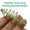 10pcs Fishing Spring Feeder Fishing Equipment Bait Thrower Feeder Coil Inline Method Feeder Fishing Tackle Accessories