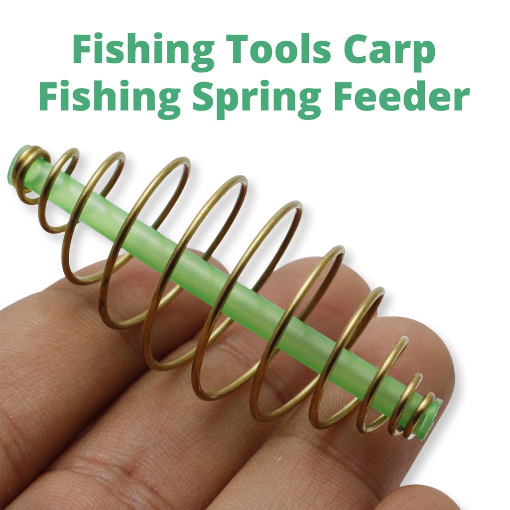 10pcs Fishing Spring Feeder Carp Fishing Equipment Tools Feeder Basket Bait Thrower Feeder Coil Inline Method Feeder