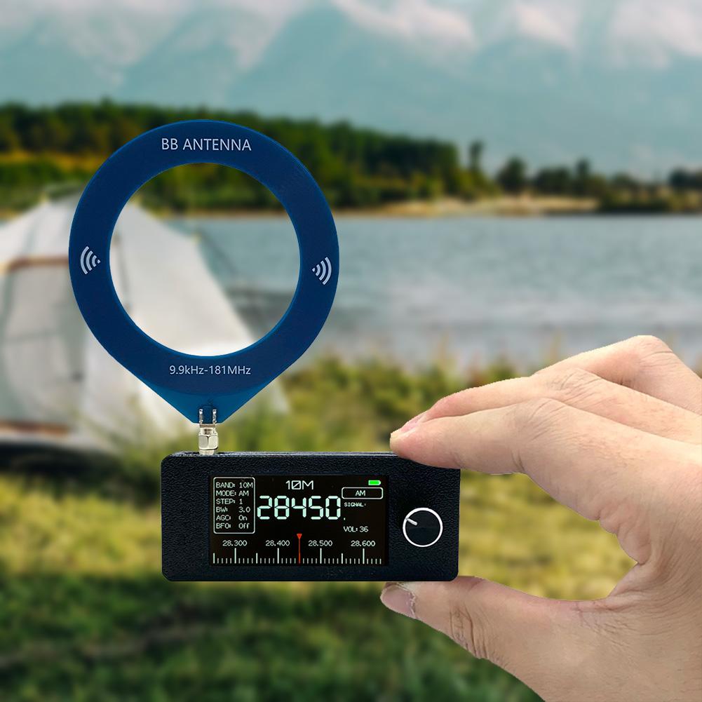 SI4732 0.5-108мгц Карманное Мини-радио 1.9-дюймовый IPS-экран FM/AM-радио с 2 антеннами Радиоприемник всех диапазонов КВ СВ ДВ УКВ-радио