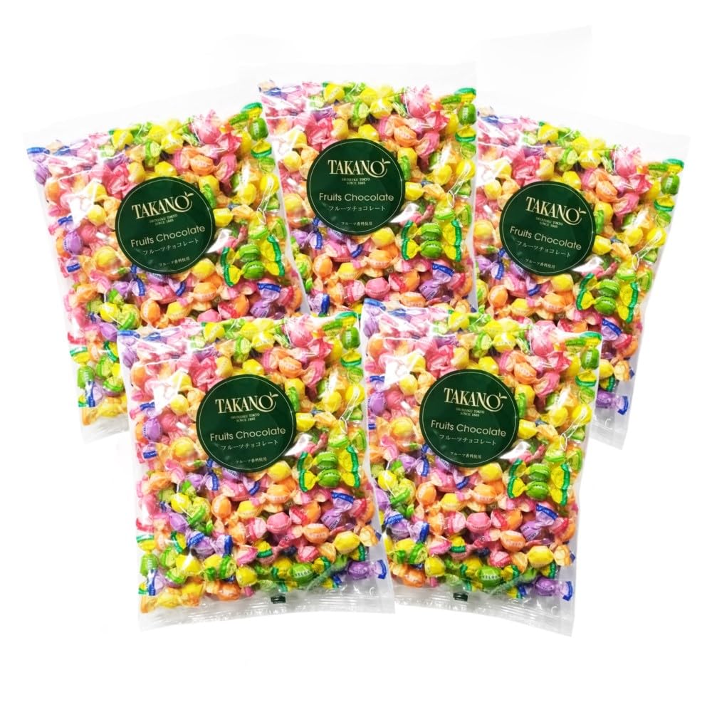 Shinjuku Takano Fruit Chocolate Value Pack 5 Pieces Fruit Chocolate Assortment types of fruit juice and mics Celebration Thank You Gift Small Gift