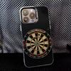Darts Phone Case For iPhone 16,15,14,13,12,11,8,7,Pro,Max,Plus,Mini,XS,SE Anti Fall Black Matte Hard