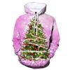 Толстовки с капюшоном с рисунком рождественской елки для мужчин 3D The Perfect Tree Printed Hooded Sweatshirts Kids Fashion Winter Pullover Pop Hoodie