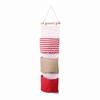 Waterproof Material Hanging Storage Bag Cotton Linen Fabric Wall Pouch  Door Hanging