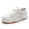 Туфли Muffin White Shoes Leather Sports Casual Board Shoes