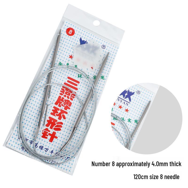 Набор circular knitting and crochet needles Sanyan из нержавеющей стали
