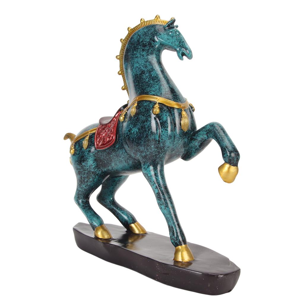 Статуя лошади из смолы бронзового цвета с большим дном, расширенная конюшня, изысканная фигурка лошади для
