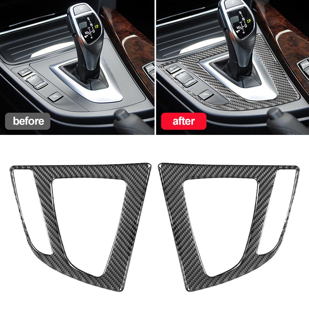 Накладка на панель переключения передач из углеродного волокна, наклейка из АБС-пластика для BMW 3 4 серии F32 F30 F31 F33 F36 3GT F34 2014 2015 2016 2017