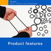 250pcs Rubber O Ring Assortment Kit, 15 Sizes Black O-Rings Kit, Assorted Sealing O Rings Gaskets Washers Seals Set for Faucet Plumbing Automotive Car