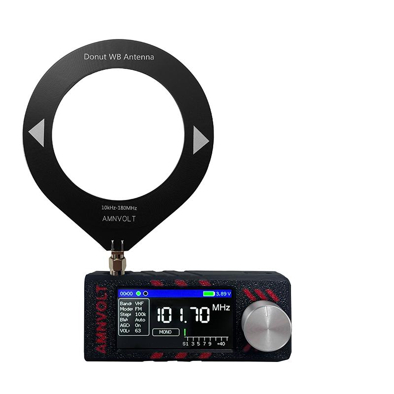 Новое обновление SI4732 0,5-108 МГц Мини карманное радио 1,9-дюймовый IPS экран КВ СВ ДВ УКВ радио с антенной Всеволновый радиоприемник